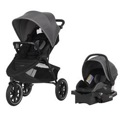 Evenflo 57312205 Folio3 Stroll & Jog Travel System With Litemax 35 Infant Car Seat, Avenue