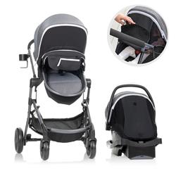 UPC 032884202515 product image for Evenflo 54712426 Pivot Vizor Travel System with LiteMax Infant Car Seat, Cha | upcitemdb.com