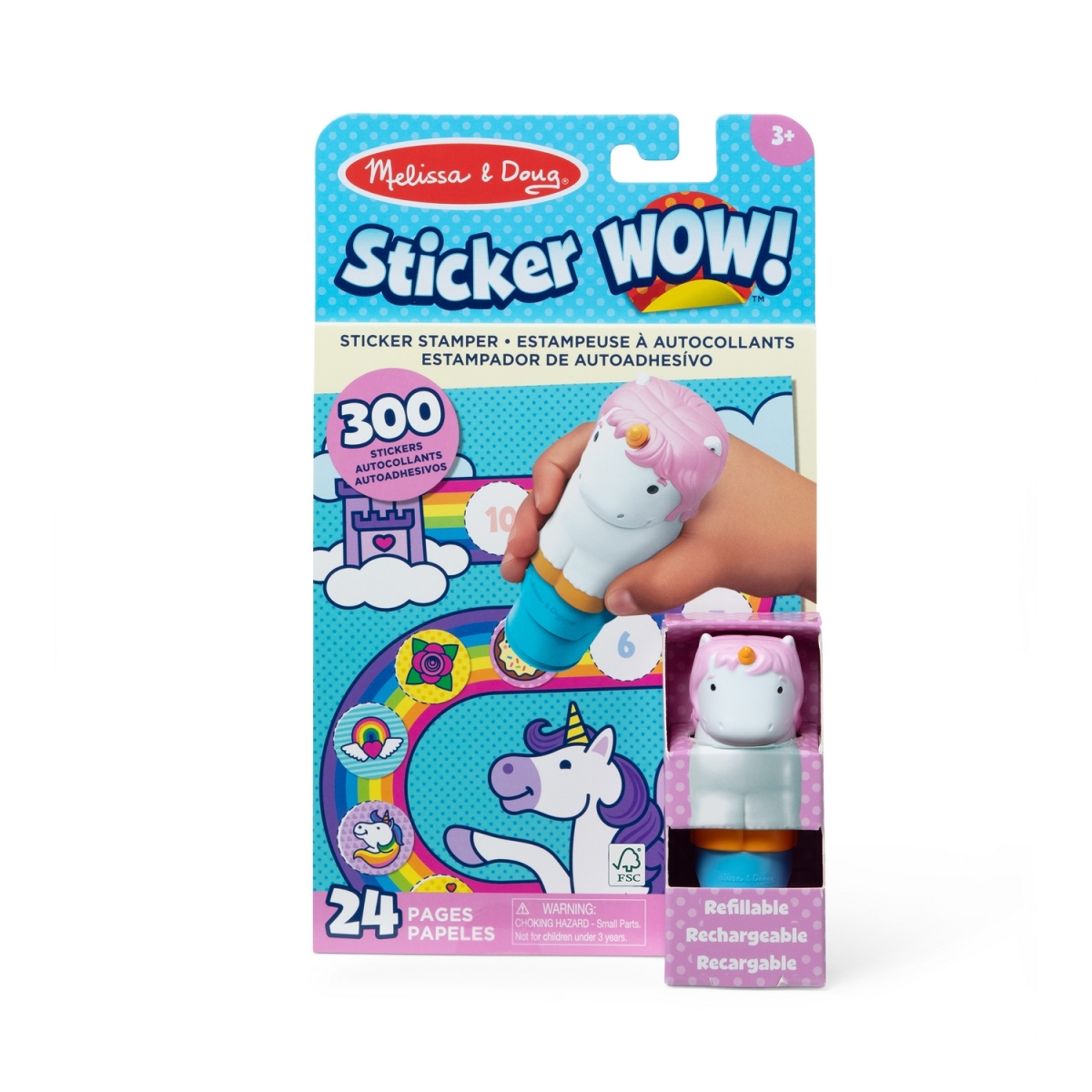 32013  Sticker WOW! Activity Pad and Sticker Stamper, Unicorn