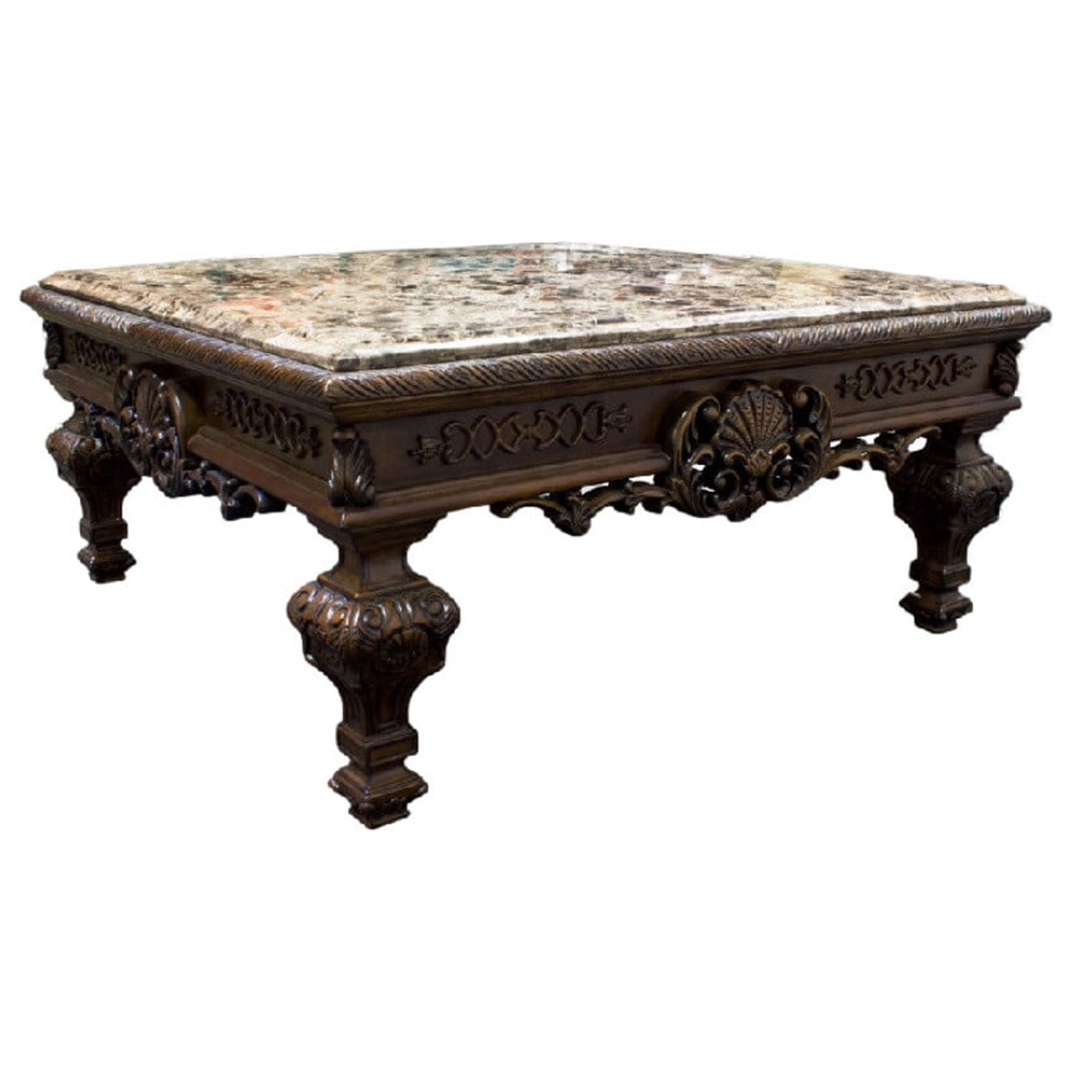 T388 Coffee Table Only Elizabeth Traditional Coffee Table, Cherry