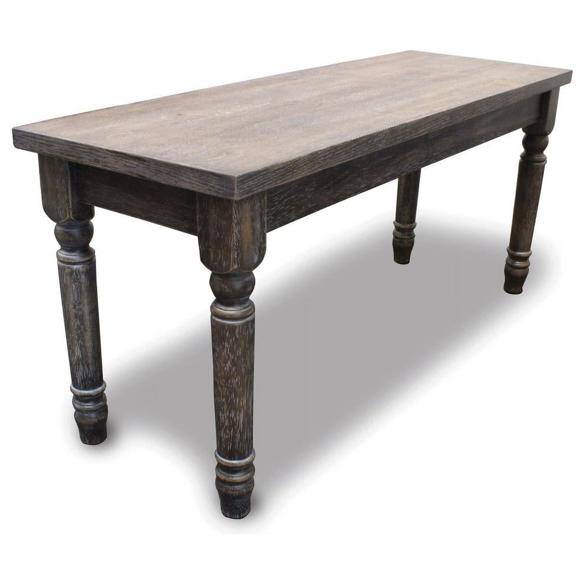 Demi Dining Bench Demi Rustic Dining Bench, Weathered Grey
