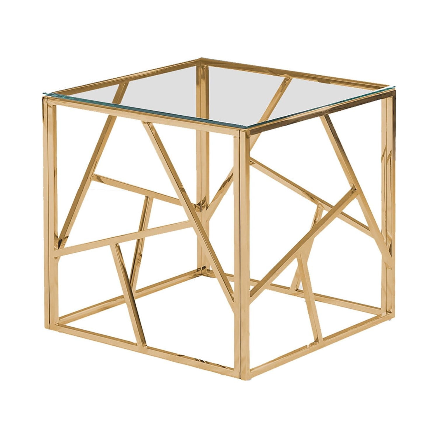 E26 Gold End Table Stainless Steel Living Room Gold End Table