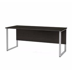 Bestar 110401-1132 Pro-concept Plus Table With Rectangular Metal Legs, Deep Grey