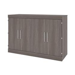 Bestar 25194-000047 Nebula Queen Size Cabinet Bed With Mattress - Bark Gray - 66.30 X 45.30 X 24.20 In.