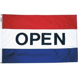 483502 3 X 5 Ft. Nylon Glo Open Flag - Stripe