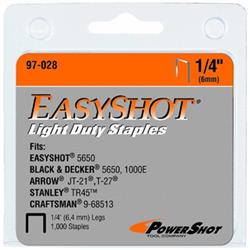 97-028 0.25 In. Easy Shot Light Duty 1000 Staples