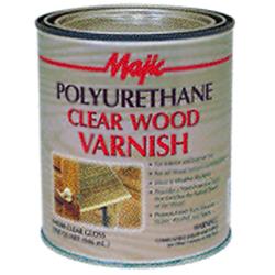 8-0386-4 0.5 Pint Polyurethane Clear Wood Varnish, Satin