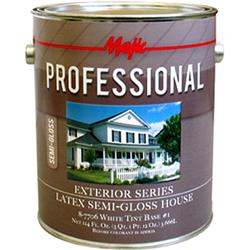 8-7706-1 1 Gal. Exterior Latex Flat House Paint, White Tint Base No.1 Semigloss