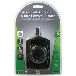 Tnocd002 2 Outlet Outdoor Countdown Timer With 6 In. Cord, Black