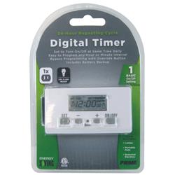 Tnid7111 1 Outlet Digital Timer, White