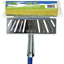 UPC 072358001732 product image for EMSCO 173A6 Zinc-Plated Metal Sponge Mop with Wooden Handle | upcitemdb.com