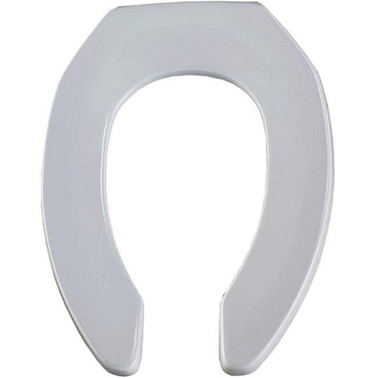 Bemis 1955ct 000 Commercial Plastic Open Front Toilet Seat, White