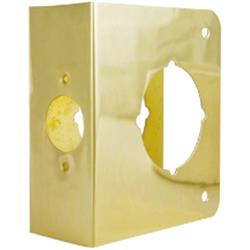 59021r1 1.37 X 2.37 In. Flush Light Duty Door Protector - Brass