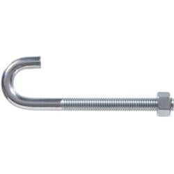 10-24 X 1.87 In. Zinc Plated J-bolt With Nut, Pack Of 25