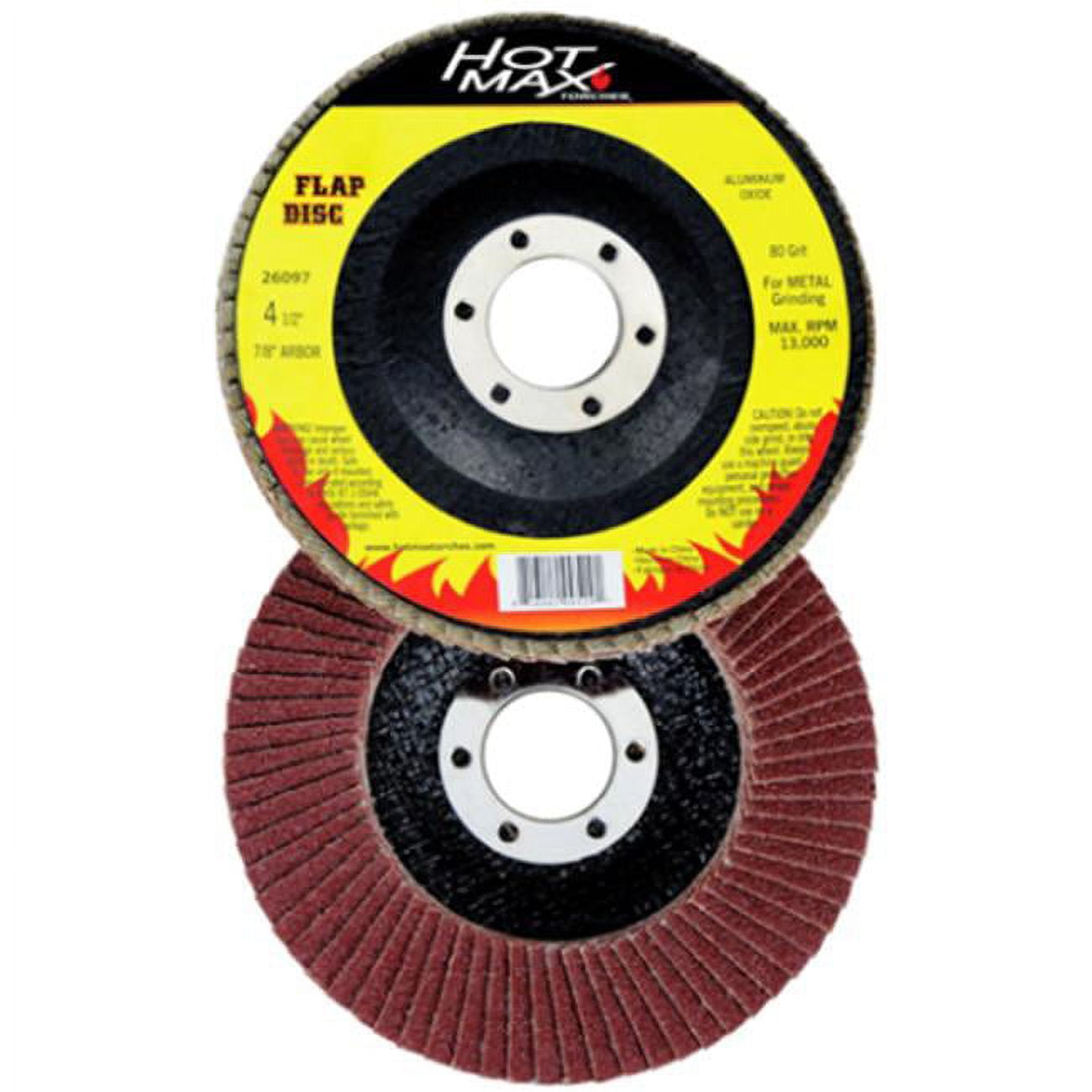 26097 4.5 In. 80 Grit Type 27 Flap Disc