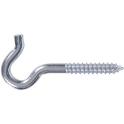 0.25 X 4.25 In. Zinc Plated Screw Hook, Pack Of 10