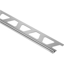 H779968 0.37 In. X 8 Ft. Metal Edge Trim Tile, Natural Aluminum - Pack Of 10