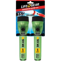Life Gear Tg12-60531-rgb Red, Green & Blue Glow Mini Flashlight - 2 Per Pack & Case Of 6