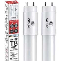 Gt-2pk-t8-3in1 3-in-1 Led T8 Bulb - All Compatible - Pack Of 2