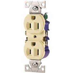 Cooper Wiring 270a 270a Straight Blade Duplex Ground Receptacle, Almond - Pack Of 10