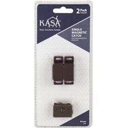 Kfcms-a-br2 Single Magnetic Door Catch, Brown - Pack Of 2