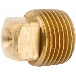 Anderson Metals 756109-04 0.25 In. Brass Plug, Yellow