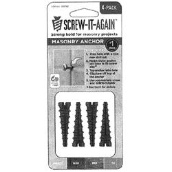 Sia-4pk-m 2 In. Masonry Anchor, Black - Pack Of 4