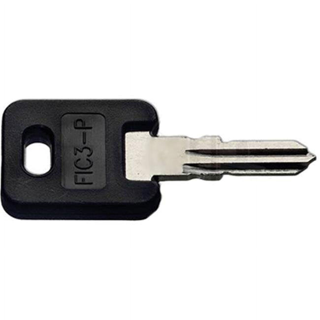 Fic3-p Black Plastic Head Vehicle Key - Pack Of 5