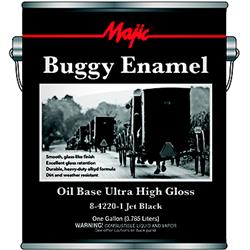 8-4220-2 1 Qt. Oil Base Ultra High Gloss Buggy Enamel, Jet Black