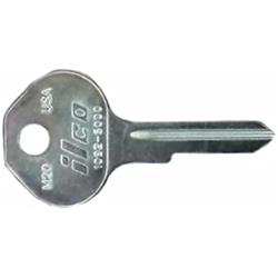 1503-es9 Esp Blank Utility Key, Nickel Plated