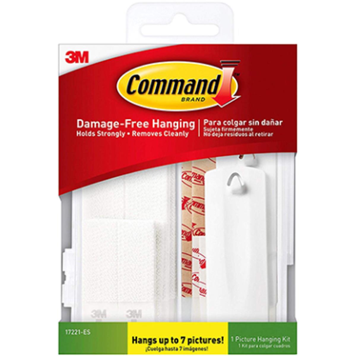 17221-es Command Picture Hanging Kit, White - Piece Of 24