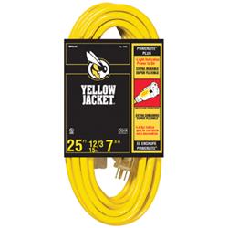 2886 25 Ft. Sjtw Outdoor & Indoor Extension Cord, Yellow - 4.67 In.
