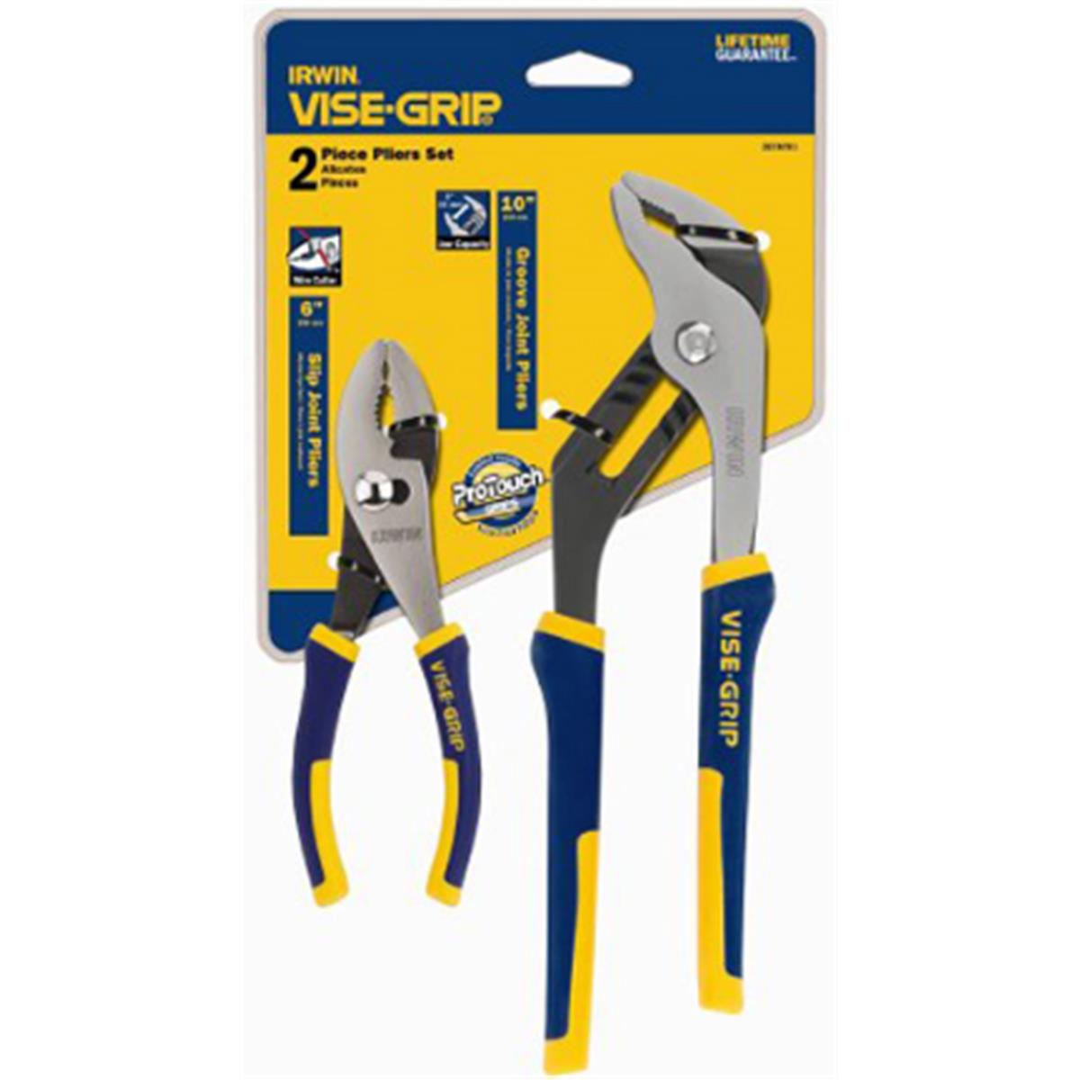 2078701 Pliers Set With 6 In. Slip Joint & 10 In. Groove Joint