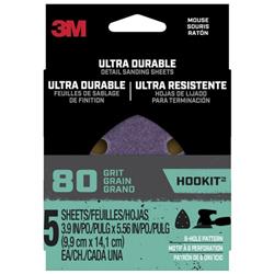 Mouse5pk80 80-grit Ultra Mouse Detail Sanding Sheet - Pack Of 5