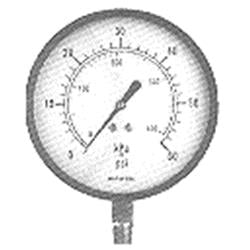 0-30 Lbs 23k Pressure Gauge, 2.5 In. Dial - Black Enamel