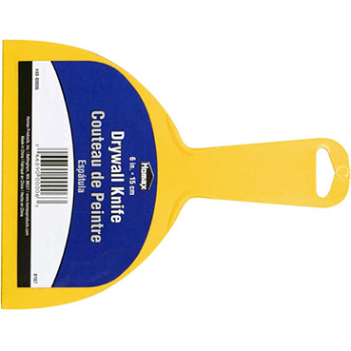 40-00006 6 In. Drywall Heavy Duty Taping Knife, Yellow