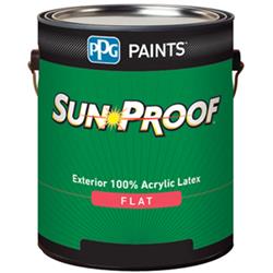 76-45xi-01 1 Gal Sun Proof Exterior House & Trim Latex, White - Pack Of 4