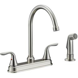 880812bn-p4 Kitchen Faucet With Plating Spray - Nickel