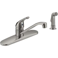 820410bn-p4 8 In. Kitchen Faucet With Plating Spray - Nickel