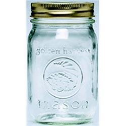 41706 1 Pint Regular Mason Jars - 12 Per Case