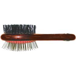 42042 Wooden Handle Pin & Bristle Brush - Medium