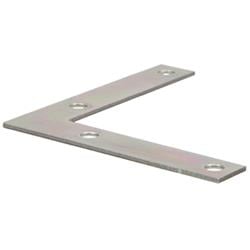 4 X 0.75 In. Zinc Plated Flat Corner Iron, Pack Of 5