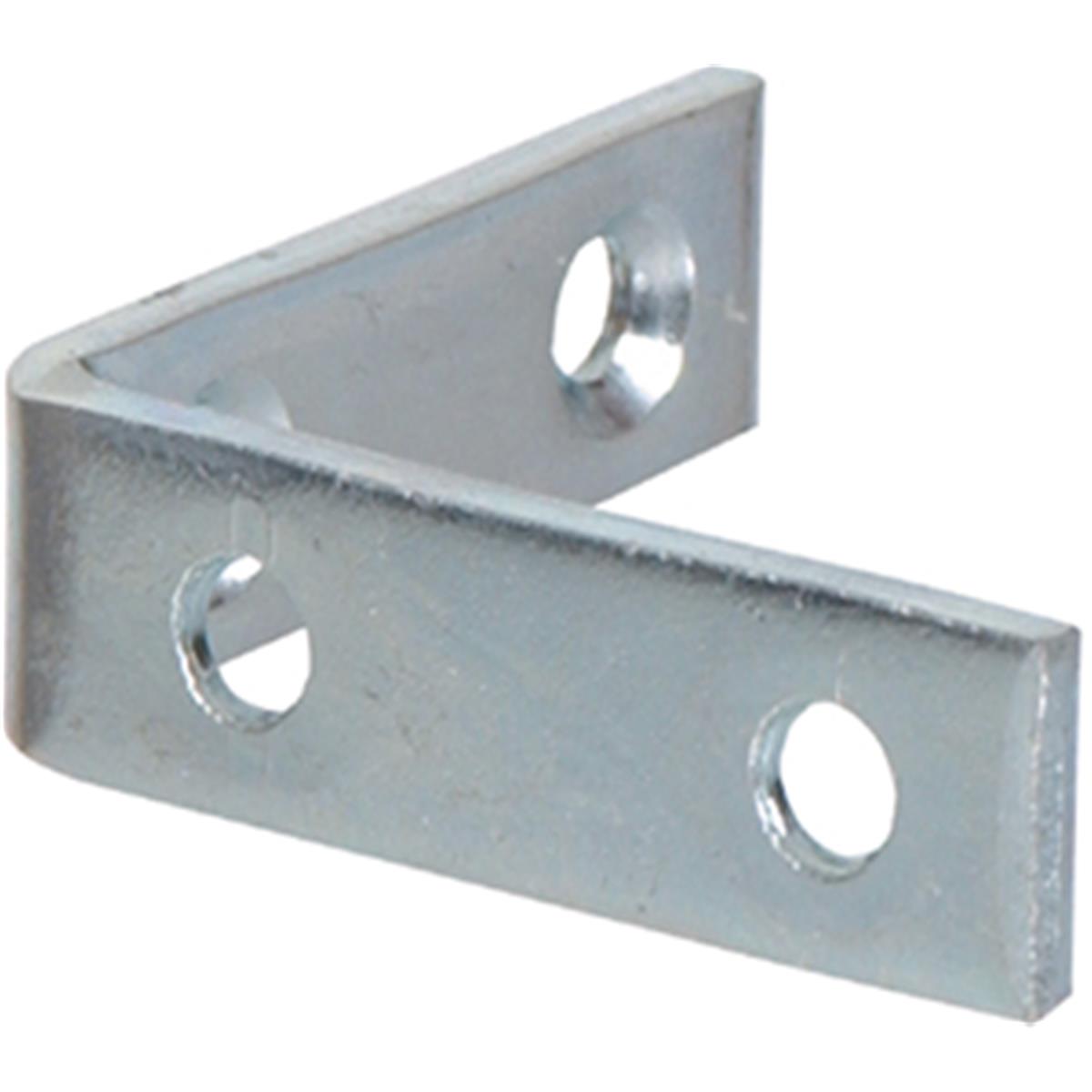 UPC 008236862577 product image for 851129 3.5 x 0.75 in. Zinc Plated Corner Brace, Pack of 5 | upcitemdb.com