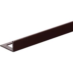 H221948 0.37 In. X 8 Ft. Metal Straight Edge Flooring Trim, Silver - Pack Of 10