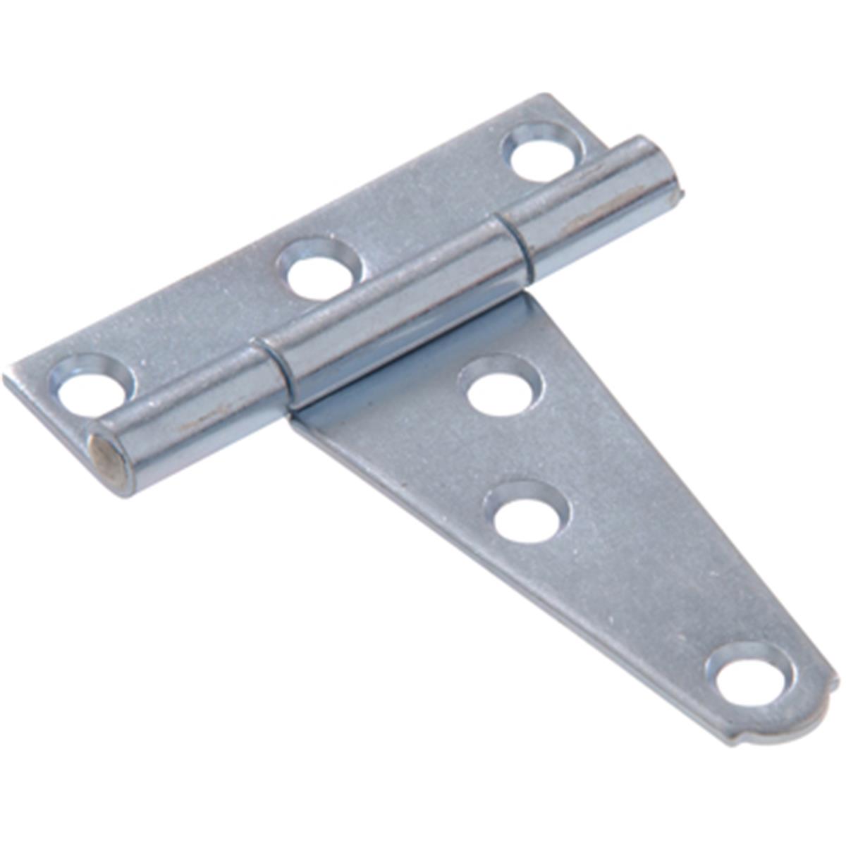 2 In. Zinc Plated Light Strap T-hinge