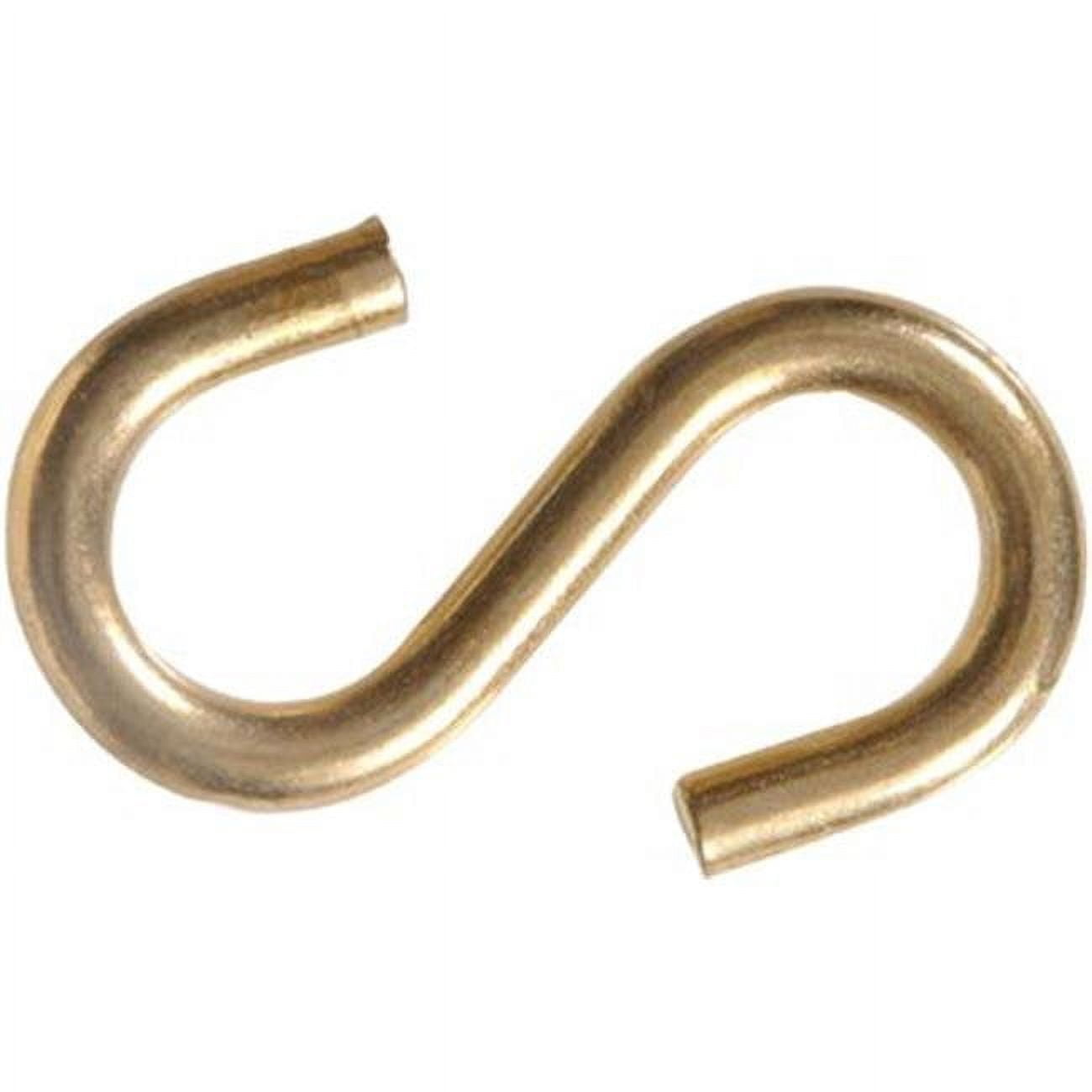 1 In. Brass Plated S-hook