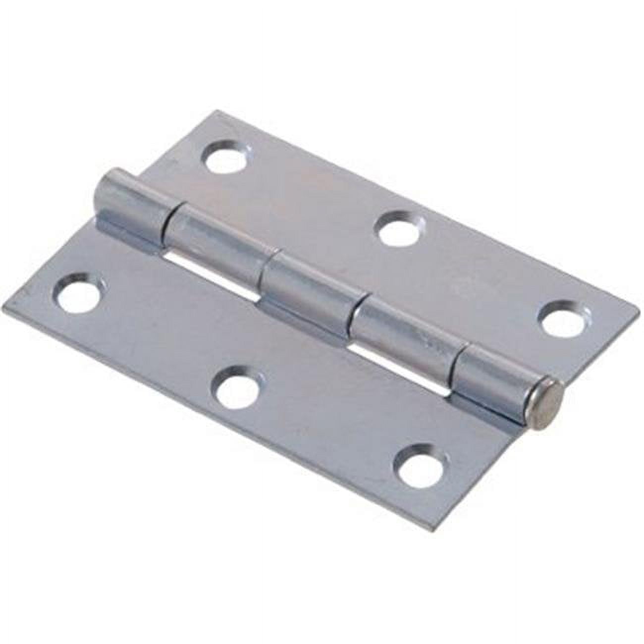 1.5 In. Light Narrow Hinge With Removable Pin, Zinc Plated