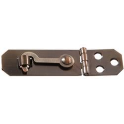 0.75 In. Antique Brass Hasp With Hook
