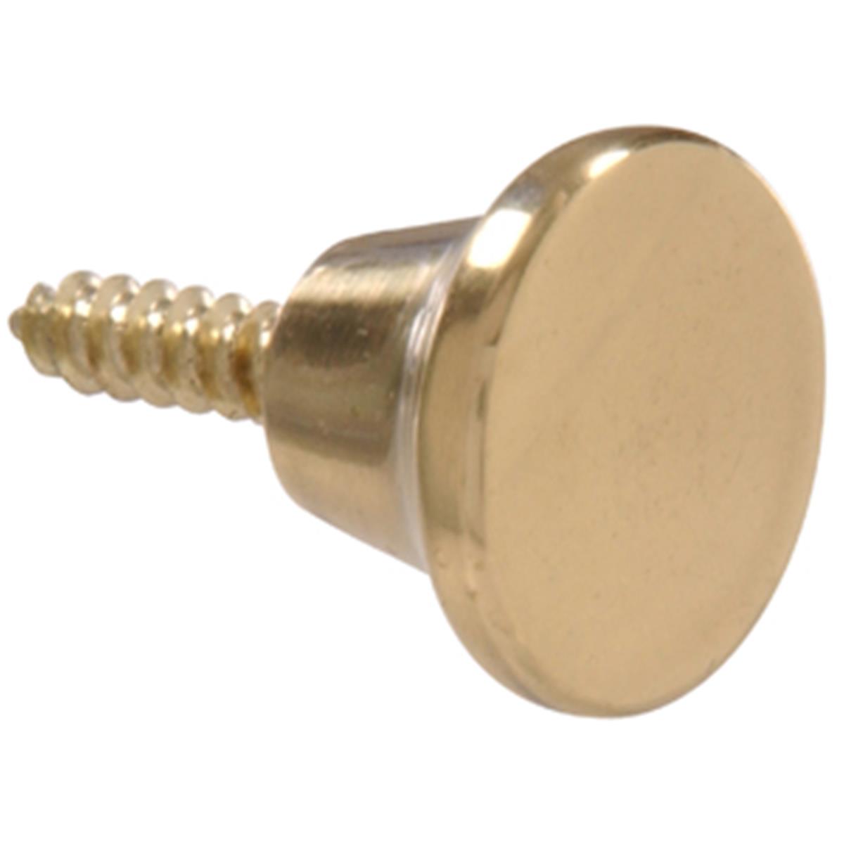 0.5 In. Brass Plated Mini Knobs