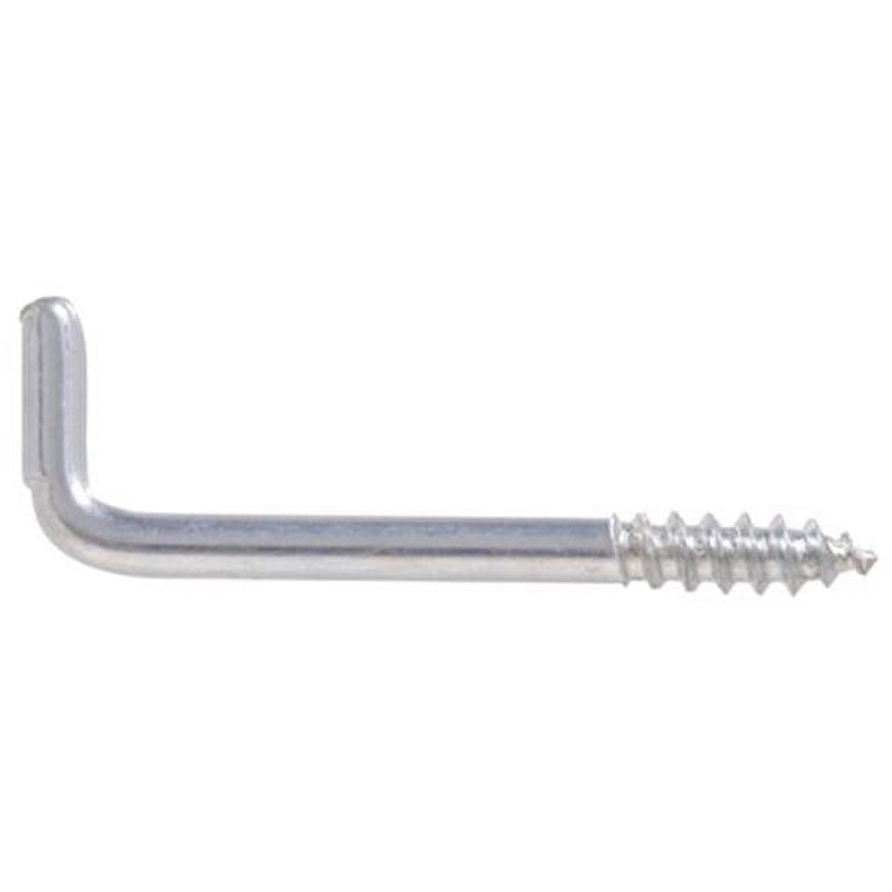 0.080 X 1 In. Zinc Plated Square Bend Hook, Pack Of 5